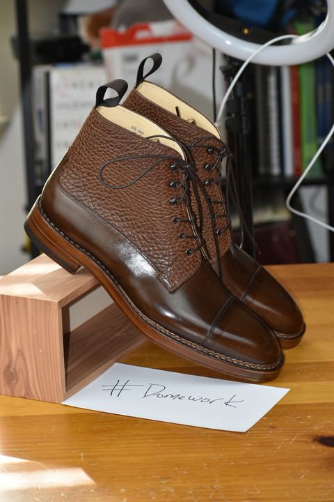 Photo by wishoeguy on October 5, 2022 of the Unlisted Maker Unlisted Model in Tochigi Oil Vachetta #2 Medium Brown.