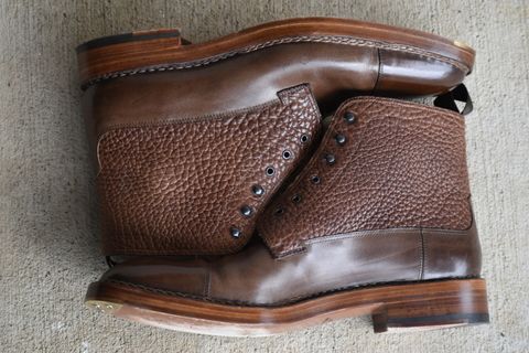 Photo by wishoeguy on November 4, 2022 of the Unlisted Maker Unlisted Model in Tochigi Oil Vachetta #2 Medium Brown.