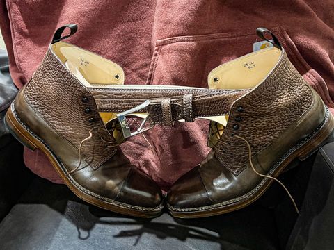 Photo by wishoeguy on November 10, 2022 of the Unlisted Maker Unlisted Model in Tochigi Oil Vachetta #2 Medium Brown.