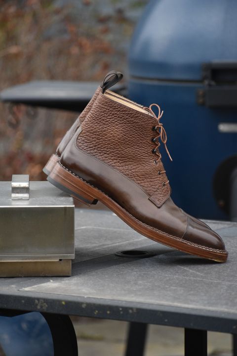 Photo by wishoeguy on December 2, 2022 of the Unlisted Maker Unlisted Model in Tochigi Oil Vachetta #2 Medium Brown.