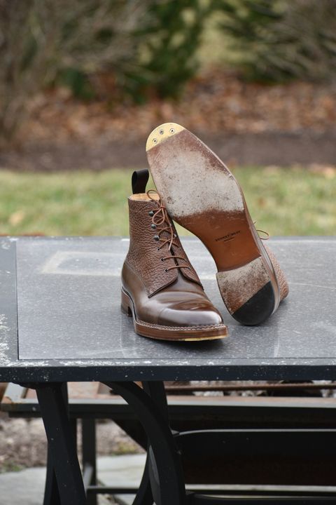 Photo by wishoeguy on December 6, 2022 of the Unlisted Maker Unlisted Model in Tochigi Oil Vachetta #2 Medium Brown.