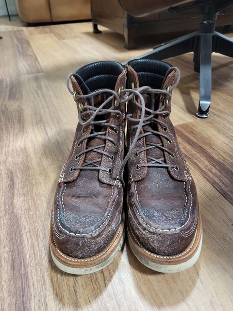 Photo by ajsoo on January 5, 2023 of the Grant Stone Field Boot in C.F. Stead Dark Burgundy Classic Kudu.