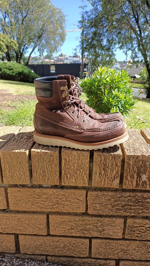 Photo by ajsoo on February 4, 2023 of the Grant Stone Field Boot in C.F. Stead Dark Burgundy Classic Kudu.