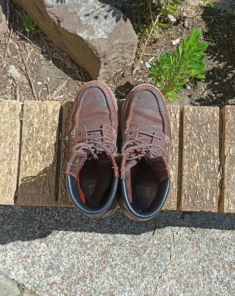 Photo by ajsoo on February 4, 2023 of the Grant Stone Field Boot in C.F. Stead Dark Burgundy Classic Kudu.