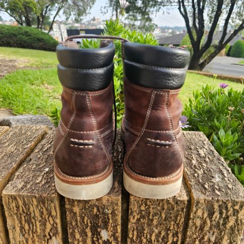 Photo by ajsoo on March 2, 2023 of the Grant Stone Field Boot in C.F. Stead Dark Burgundy Classic Kudu.