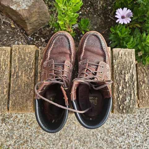 Photo by ajsoo on March 2, 2023 of the Grant Stone Field Boot in C.F. Stead Dark Burgundy Classic Kudu.