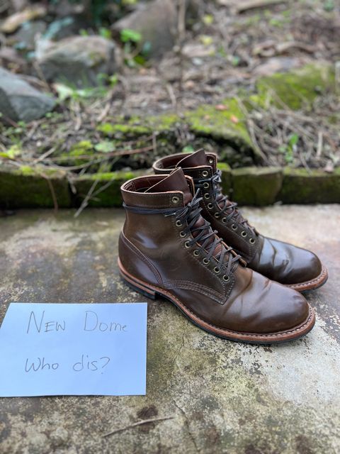 Photo by IndyBen on October 5, 2025 of the White's 350 Cruiser in Horween Brown Shell Cordovan.