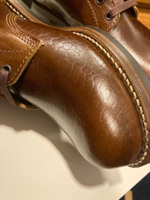 Photo by bankrobber on March 16, 2023 of the John Lofgren Ludlow Boots in Shinki Timber Oiled Horsebutt.