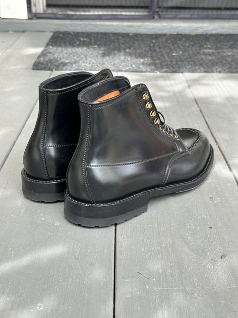 Photo by bankrobber on April 18, 2026 of the Alden Indy Boot in Horween Black Shell Cordovan.