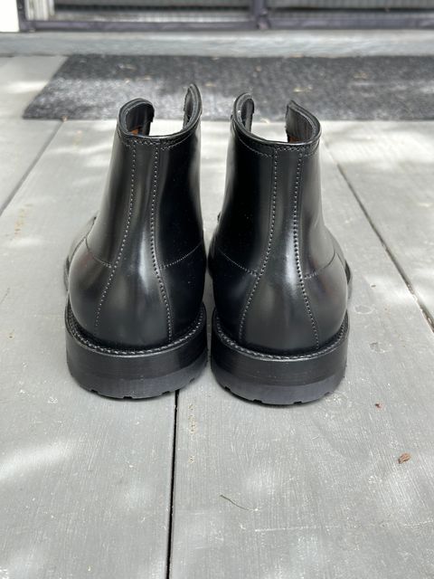 Photo by bankrobber on April 18, 2026 of the Alden Indy Boot in Horween Black Shell Cordovan.