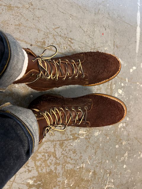 Photo by kaijucowboy on May 25, 2023 of the Truman Upland Boot in Unknown Leather.