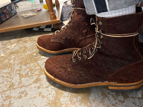 Photo by kaijucowboy on May 25, 2023 of the Truman Upland Boot in Unknown Leather.