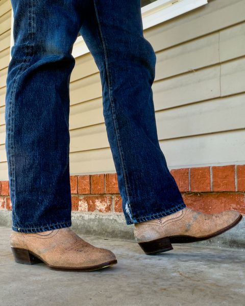 Photo by KVanDev on November 17, 2025 of the Fortis Boots Cowboy Boot in Indonesian Natural Veg Tan.