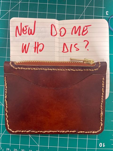 Photo by solidsalami117 on October 5, 2025 of the Self-Made Zip Wallet in “Bracklen” Ilcea Museum Calf.