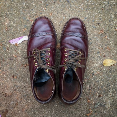 Photo by onelastboot on March 1, 2023 of the Viberg Service Boot in Horween Color 8 Chromexcel.