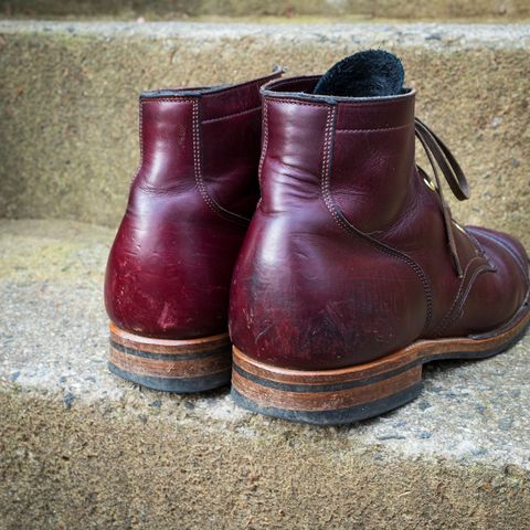 Photo by onelastboot on April 1, 2023 of the Viberg Service Boot in Horween Color 8 Chromexcel.