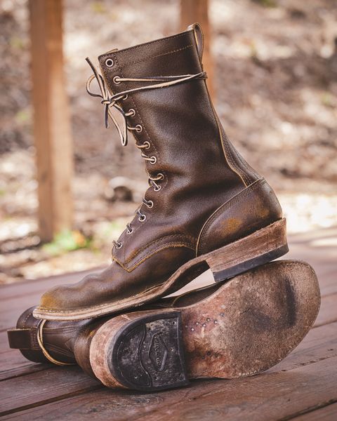 Photo by onelastboot on March 16, 2025 of the White's Bounty Hunter in Horween Cinnamon Waxed Flesh.