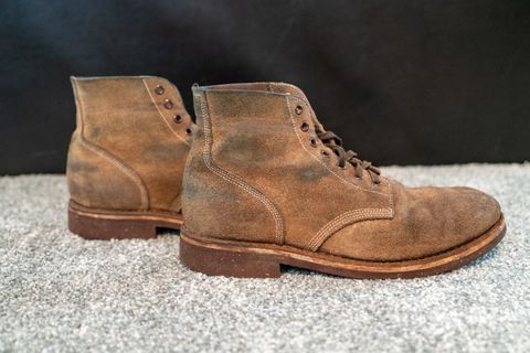 Photo by cconway816 on February 5, 2024 of the Oak Street Bootmakers Field Boot in Horween Natural Chromexcel Roughout.