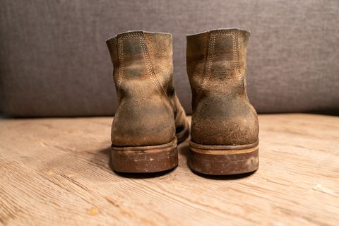 Photo by cconway816 on April 4, 2024 of the Oak Street Bootmakers Field Boot in Horween Natural Chromexcel Roughout.
