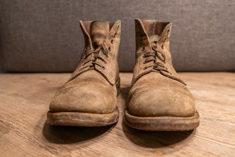 Photo by cconway816 on April 4, 2024 of the Oak Street Bootmakers Field Boot in Horween Natural Chromexcel Roughout.