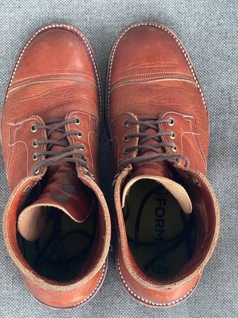 Photo by prock1820 on February 1, 2026 of the Rios of Mercedes Rios Boot No.93 in Horween Chestnut Dublin.