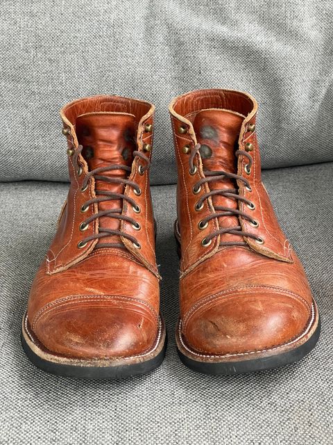Photo by prock1820 on April 3, 2026 of the Rios of Mercedes Rios Boot No.93 in Horween Chestnut Dublin.