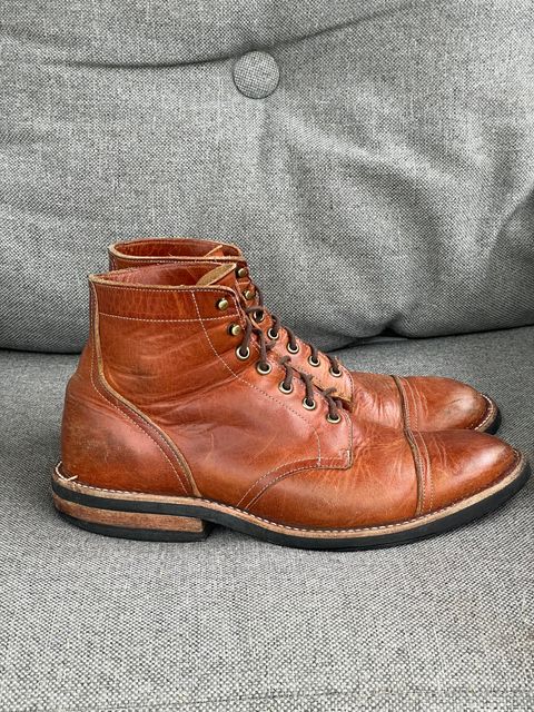 Photo by prock1820 on April 3, 2026 of the Rios of Mercedes Rios Boot No.93 in Horween Chestnut Dublin.