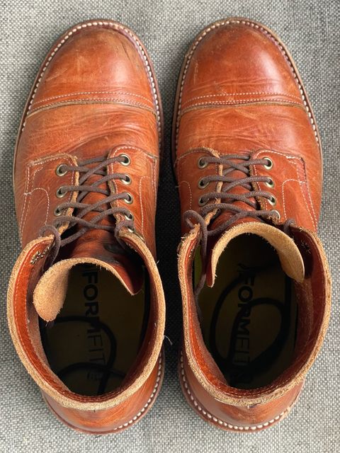 Photo by prock1820 on April 3, 2026 of the Rios of Mercedes Rios Boot No.93 in Horween Chestnut Dublin.