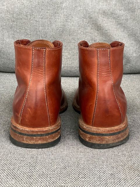 Photo by prock1820 on April 1, 2024 of the Oak Street Bootmakers Lakeshore Boot in Badalassi Carlo Cognac Pueblo Veg Crust.