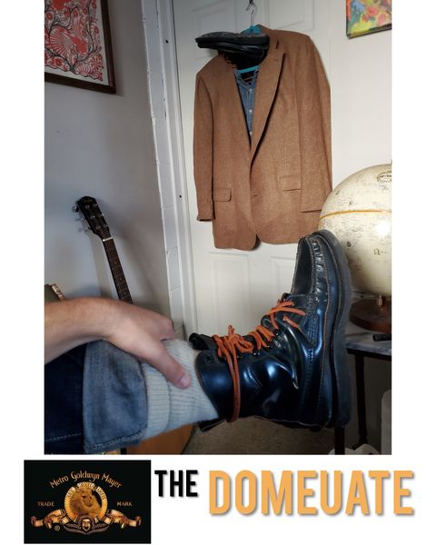 Photo by icarusflies95 on November 3, 2022 of the Yuketen Superior Short Hunt Boots in Horween Navy Shell Cordovan.