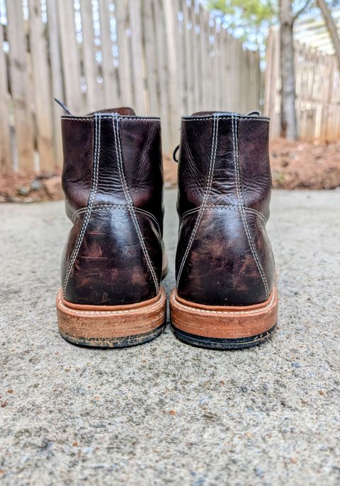Photo by SIDO on March 1, 2026 of the Grant Stone Brass Boot in Dark Snuff Oiled Shoulder.