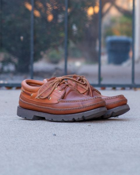Photo by stitchedsoles on April 6, 2026 of the Russell Moccasin Co. Unknown Model in French Veal.