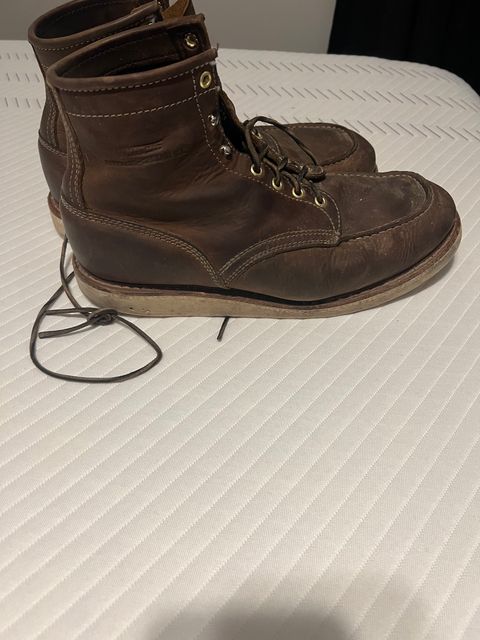 Photo by joji_k on March 5, 2023 of the White's Perry in Unknown Leather.