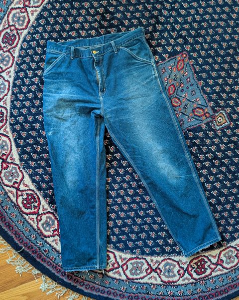 Photo by prospect_joe on June 29, 2026 of the Carhartt Simple Pant in 11.25 oz Norco Rigid denim.