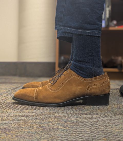 Photo by prospect_joe on February 24, 2025 of the Ichigo Ichie Adelaide Oxford in Unlisted Leather.