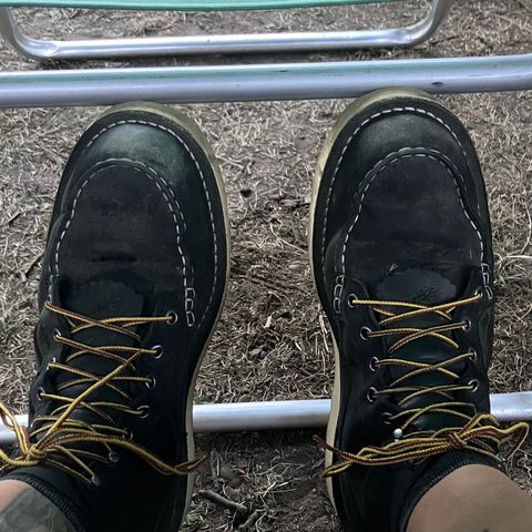 Photo by todd_ted on July 18, 2026 of the Danner Bull Run Moc Toe in Black Full Grain.