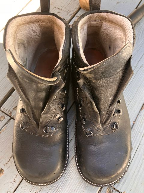 Photo by todd_ted on September 8, 2025 of the Peter Limmer & Sons Custom Model in Horween Black Waterproofed Chrome-Tanned Cowhide.