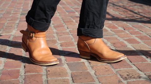 Photo by LarryStyles on April 1, 2023 of the Unsung U 22-2 Engineer Boot in Unlisted Leather.