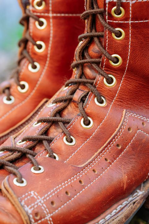 Photo by J.Seven on April 4, 2026 of the Frank's Boots Monkey Boot in Horween Olde English Dublin.