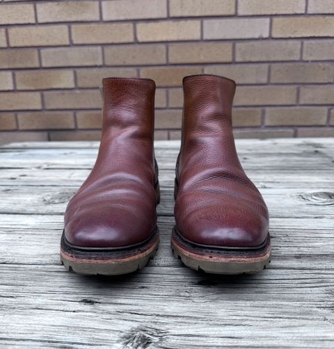Photo by worldtraveler on October 4, 2025 of the Allen Edmonds Denali Chelsea Boot in Unknown Natural Veg Tan.