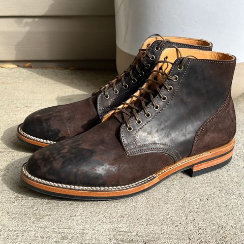 Photo by steverinde on October 17, 2025 of the Viberg Service Boot in Maryam Brown Split Horsebutt.