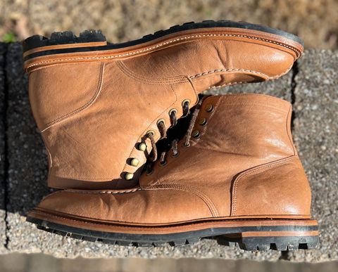 Photo by wesleyprice on February 4, 2024 of the Grant Stone Ottawa Boot in Incas Natural Kangaroo.