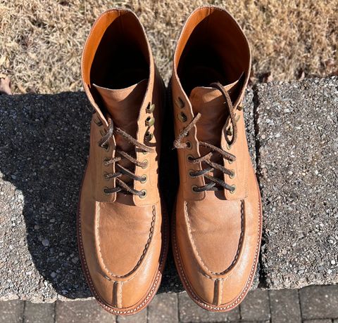 Photo by wesleyprice on February 4, 2024 of the Grant Stone Ottawa Boot in Incas Natural Kangaroo.