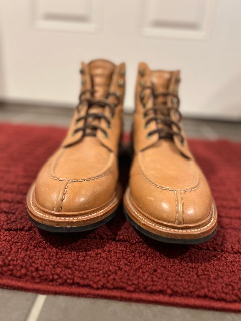 Photo by wesleyprice on March 6, 2024 of the Grant Stone Ottawa Boot in Incas Natural Kangaroo.