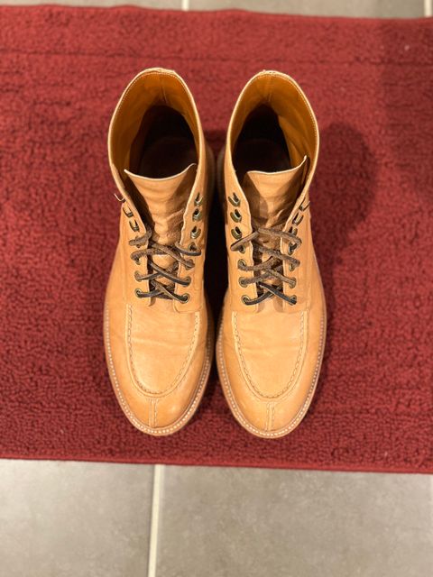 Photo by wesleyprice on March 6, 2024 of the Grant Stone Ottawa Boot in Incas Natural Kangaroo.