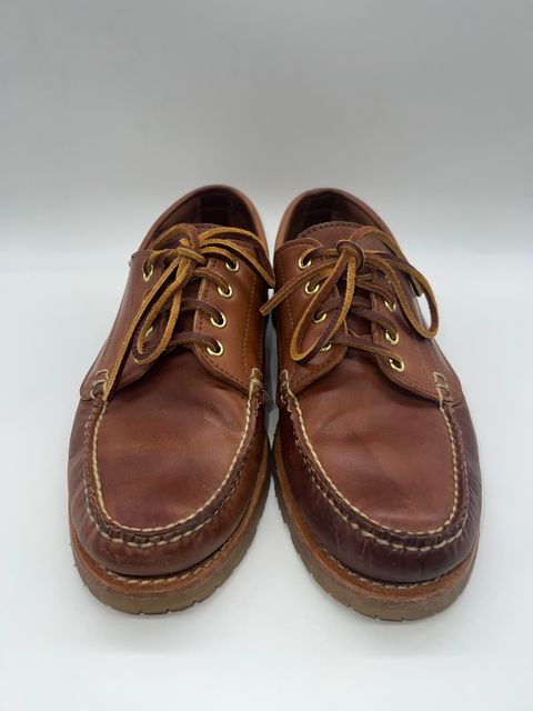 Photo by thebootbum2 on February 6, 2023 of the Rancourt & Co. Classic Ranger-Moc in Horween Natural Shell Cordovan.