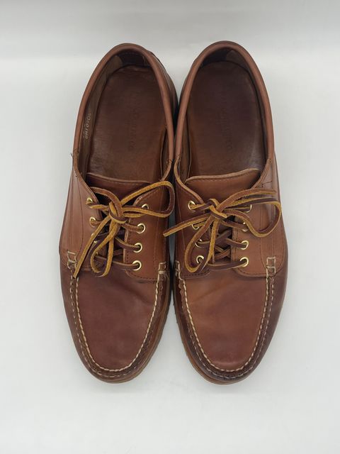 Photo by thebootbum2 on February 6, 2023 of the Rancourt & Co. Classic Ranger-Moc in Horween Natural Shell Cordovan.