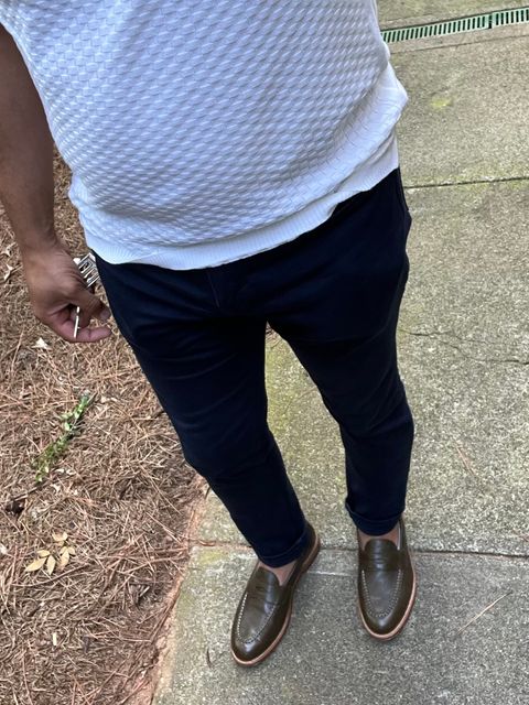 Photo by Bota71 on August 5, 2023 of the Grant Stone Traveler Loafer in Incas Jungle Kangaroo.