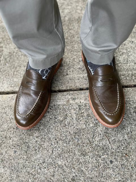 Photo by Bota71 on April 25, 2024 of the Grant Stone Traveler Loafer in Incas Jungle Kangaroo.