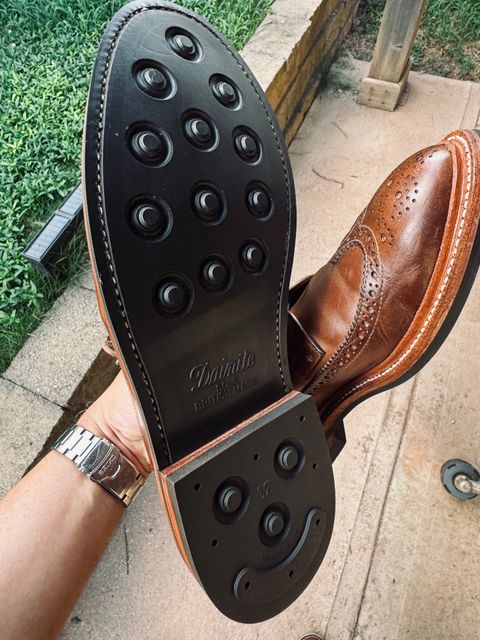 Photo by Bota71 on July 2, 2026 of the Grant Stone Longwing in Horween Dune Chromexcel.